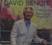 Der Text sagt: "DAVID BENOIT TIMELESS Featuring Spice Fusion Big Band". Ein Mann im Anzug lächelt vor einem bunten Hintergrund., CD