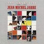 "The Essential 1976-1986 Jean Michel Jarre." Eine Collage aus bunten Quadraten mit Gesichtern und abstrakten Mustern., CD