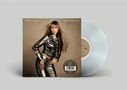 Oben links "MILEY CYRUS", rechts "YOUNGER YOU". Eine Frau in glänzender silberner Kleidung mit wehendem Haar., Single 7"