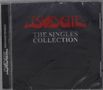 "Budgie: The Singles Collection" ist groß auf dunklem Hintergrund geschrieben. Links steht "Remastered"., CD