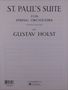 Gustav Holst: Gustav Holst: St Paul's Suite (Score), Noten