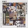 Text: „PAT METHENY GROUP LETTER FROM HOME“. Collage aus bunten, abstrakten Bildern in verschiedenen Größen und Formen., LP