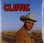 Text "CLOVIS" oben in roten Buchstaben. Ein Mann mit Cowboyhut und Sonnenbrille steht in einer Wüstenlandschaft., 2 LPs