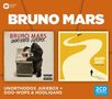 BRUNO MARS. Zwei Alben-Cover: "Unorthodox Jukebox" mit Gorilla, "Doo-Wops & Hooligans" mit gelbem Weg. Logo: 2CD., 2 CDs