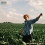 "MY MIDWEST BEST" unten rechts. Ein junger Mann in einem Feld mit blauem Hemd und lockigem Haar zeigt nach rechts., CD