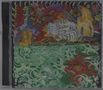 Eine farbenfrohe Illustration mit japanischen Schriftzeichen, einem Tiger, Engeln und bunten Blumen über grünen Wellen., CD
