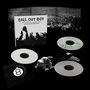 "FALL OUT BOY So Much (for) (Tour) Dust" auf Schallplattencover, daneben farbige und weiße Vinylplatten., 3 LPs