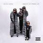"GUCCI MANE BREATH OF FRESH AIR" oben. Vier Personen tragen schwarz-graue Pelzmäntel und Sonnenbrillen., CD
