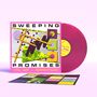 "Sweeping Promises", "You Say I Romanticize". Pinke Schallplatte und bunte, geometrische Illustration auf dem Cover., LP