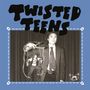 "TWISTED TEENS" in fetten Buchstaben. Ein Mensch im Anzug hält eine Marionette. Oben ein Logo mit Händen., CD