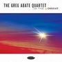"The Greg Abate Quartet: In the Moment" steht oben. Unten links ein Firmenlogo. Himmel mit strahlender Sonne in Blau-Rot., CD