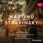"Martinů, Stravinsky. Violin Concertos 1 & 2, Divertimento. Josef Špaček, Prague Radio Symphony Orchestra. Stadtansicht bei Sonnenuntergang."