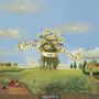 „Spoon and Rafter“ steht auf einem Banner umringt von Gänseblümchen. Landschaft mit Hügeln und einem Haus., CD