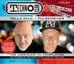 "TECHNO CLUB" Logo oben, Talla 2XLC & Pulsedriver darunter, zwei Männer im Vordergrund, bunte Lichter im Hintergrund., 2 CDs