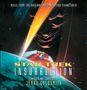 „MUSIC FROM THE ORIGINAL MOTION PICTURE SOUNDTRACK. STAR TREK INSURRECTION. COMPOSED AND CONDUCTED BY JERRY GOLDSMITH.“ Ein Raumschiff im Weltraum, getroffen von einem Lichtstrahl., LP