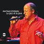 "Jean Faure & Orchestre Live. Le jazz et la java." Ein Mann in rotem Hemd singt leidenschaftlich mit Mikrofon., CD