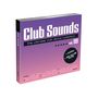 "Club Sounds vol. 99" in weißer Schrift auf lila Hintergrund. Enthält "3 CDs" und "66 Club Hits". Liste von Künstlernamen unten., 3 CDs