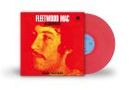 Text: "Fleetwood Mac - In Concert" in Weiß und Gelb auf rotem Hintergrund. Links ein Gesichtsporträt, rechts eine rote Vinylplatte.