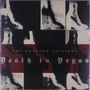 Text: "The Contino Sessions, Death in Vegas". Schwarz-weißes Design mit Boots-Motiven in einem quadratischen Muster., 2 LPs