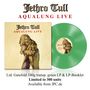 "Jethro Tull Aqualung Live" mit grüner LP und einem Gemälde eines bärtigen Mannes. Limitierte Auflage von 300., LP