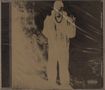 „Parental Advisory Explicit Content.“ Eine personähnliche Silhouette in einem abstrakten, kontrastreichen Stil., CD