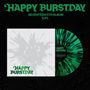 "Happy Burstday", "Seventeen 5th Album [LP]"; grünes Vinyl mit schwarzen Spritzern und passendem Albumcover.