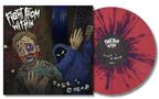 "Talk is Cheap", von "Fight from Within" in grafischem Stil. Blutüberströmter Mann und Kapuzenfigur mit rotem und blauem Vinyl., LP