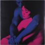Keine Texte erkennbar. Ein Paar in intensiven Farben, der Mann in Blau, die Frau in Pink, eng umarmt vor schwarzem Hintergrund., LP