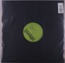 Grünes Etikett mit "altern 8" auf schwarzem Vinyl in einer Hülle. Rechts oben ein Barcode., Single 12"