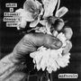 "when a flower doesn't grow" und "softcult". Eine Hand hält unscharfe Blumen, in grobkörnigem, kontrastreichem Stil., LP