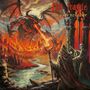 "Hot Fragile", "One Way to Glory"; Illustration eines feuerspeienden Dämons, der einem magischen Wesen gegenübersteht., CD