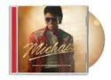„Michael“ in geschwungener Schrift, darunter „Songs From The Motion Picture“. Eine Person in roter Jacke und Sonnenbrille., CD