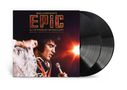 Vinylcover "Epic" von Baz Luhrmann, Elvis Presley singt leidenschaftlich auf der Bühne., 2 LPs