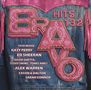Text: Bravo Hits 132, Tate McRae, Katy Perry, Ed Sheeran, David Guetta, Teddy Swims, Tones and I, Alex Warren, Fayan & Dalton, Sarah Connor. Denim-Jacke mit rosa Bestickung., 2 CDs