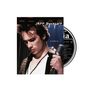 "JEFF BUCKLEY," "GRACE" oben; CD mit Titel-Liste. Nahaufnahme eines Mannes mit Mikrofon., Blu-ray Audio