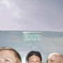 „EXIT“-Schild auf einer Wand, darunter sind die Köpfe von drei Personen teilweise sichtbar., CD