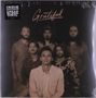 „INDIE EXCLUSIVE CREAM BLEND VINYL“ und „Grateful“; sechs Männer in dunkler, stilisierter Kleidung., LP
