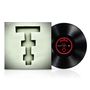 Text: "The Pineapple Thief - Far and Wide". Eine Schallplatte neben einem Cover mit stilisiertem T-Symbol., LP