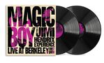 Text "MAGIC BOY The Jimi Hendrix Experience Live at Berkeley First Show". Zwei schwarze Vinyl-Schallplatten., 2 LPs
