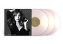 "Mariah Carey Daydream". Schwarz-weißes Cover mit Frau. Drei helle Vinyl-Schallplatten rechts., 3 LPs