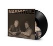 "NASHVILLE" in großen Buchstaben oben. Zwei Männer in Lederjacken. Eine Schallplatte und eine CD sind zu sehen., 1 LP und 1 CD