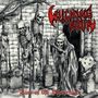 "Witching Hour" in roter, stilisierter Schrift. Darunter "Rise of the Desecrated". Illustration mit Skeletten vor einer Mauer., LP