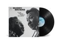 Auf dem Plattencover steht "Muddy Waters - The Real Folk Blues". Zwei Fotos von Muddy Waters und eine Schallplatte sind zu sehen., LP
