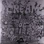 CREAM, WHEELS OF FIRE. Eine schwarz-weiße, psychedelische Illustration mit wirbelnden Formen und Blasen., 2 LPs