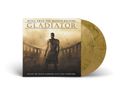 "Music from the Motion Picture GLADIATOR" steht über einem Bild eines römischen Kriegers vor einem Kolosseum., 2 LPs