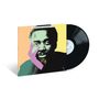 Text "ahmad jamal '73" oben. Farbiges Porträt eines Mannes, eine Schallplatte daneben., LP