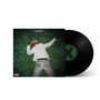 "PROJECT X", ein Mensch in weißem Outfit liegt auf Gras. Vinyl-Schallplatte, schwarzes Vinyl mit grünem Etikett., LP