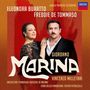 "ELEONORA BURATTO, FREDDIE DE TOMMASO, MARINA. Zwei Personen in eleganter Abendkleidung vor einem roten Hintergrund.", CD