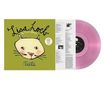 „Lisa Loeb“ und „Feel What U Feel“. Zeichnung einer Katze auf grünem Hintergrund. Rosafarbene Vinyl-Schallplatte., LP