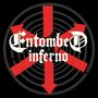 „Entombed Inferno“ in gotischer Schrift, roter Speichenstern auf schwarz-grauem Kreis, aggressives Design., CD